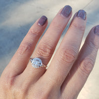 14k gold c.1920's Art Deco diamond engagement ring