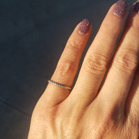 platinum 2mm vintage floral wedding band - size 6.25