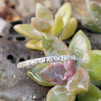 platinum Deco 23 diamond eternity band - size 7.5