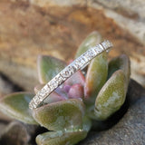 platinum Deco 23 diamond eternity band - size 7.5