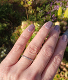 platinum Deco 23 diamond eternity band - size 7.5