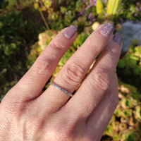 platinum Deco 23 diamond eternity band - size 7.5