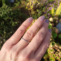 platinum Deco 23 diamond eternity band - size 7.5