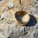 14k gold 6.5mm estate wedding band  - size 9