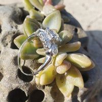 Platinum Art Deco c.1920's 1.03ct European cut diamond engagement wedding ring