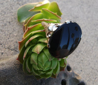 10k Yellow gold Black Onyx Deco Ring