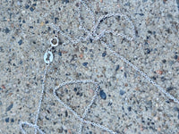 14k white gold diamond bezel slide necklace pendant