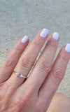 14k gold moonstone & diamond ring NEW