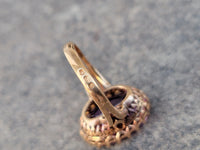 18k gold oval AMETHYST estate ring