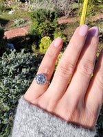 14k gold c.1920's Art Deco diamond engagement ring - apx .88ct tw