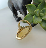 10k gold c.1930's Deco Agate ring