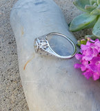 18k gold white gold c.1920's filigree diamond ring