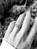 18k gold white gold c.1920's filigree diamond ring