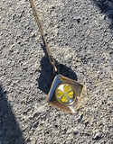 9ct gold 4 leaf clover antique vintage estate pendant necklace