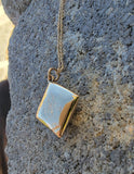 9ct gold 4 leaf clover antique vintage estate pendant necklace