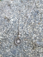 Platinum Art Deco c.1920's filigree diamond necklace pendant