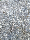 Platinum Art Deco c.1920's filigree diamond necklace pendant