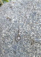 Platinum Art Deco c.1920's filigree diamond necklace pendant