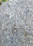 Platinum Art Deco c.1920's filigree diamond necklace pendant