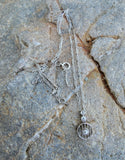 Platinum Art Deco c.1920's filigree diamond necklace pendant