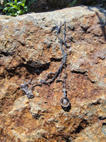 Platinum Art Deco c.1920's filigree diamond necklace pendant