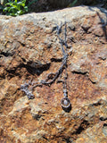 Platinum Art Deco c.1920's filigree diamond necklace pendant