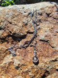 Platinum Art Deco c.1920's filigree diamond necklace pendant
