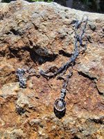 Platinum Art Deco c.1920's filigree diamond necklace pendant