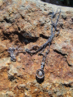 Platinum Art Deco c.1920's filigree diamond necklace pendant