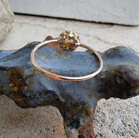 10k gold Victorian opal & seed pearl ring