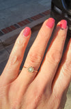 10k gold Victorian opal & seed pearl ring