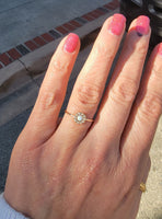 10k gold Victorian opal & seed pearl ring