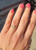 10k gold Victorian opal & seed pearl ring