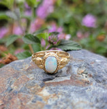 10k gold Victorian opal estate ring
