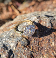 platinum & 14k gold two tone Edwardian diamond antique halo engagement Ring