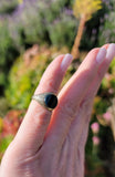 14k gold vintage estate BLOODSTONE ring