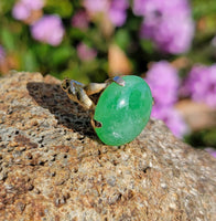 14k Yellow gold Jade estate ring