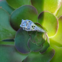 18k white gold c.1920's filigree diamond engagement ring