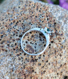 platinum Emerald & Diamond estate ring