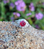 Platinum c.1920's Art Deco Burma Ruby & Diamond Ring