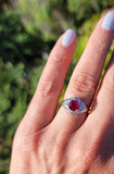 Platinum c.1920's Art Deco Burma Ruby & Diamond Ring