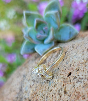 Plat & 18k gold two tone diamonds Deco c.1910 -1920's filigree Ring