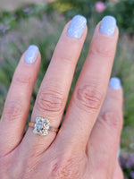 Plat & 18k gold two tone diamonds Deco c.1910 -1920's filigree Ring