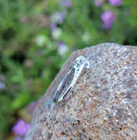 Platinum solitaire diamond estate ring - apx .35ct