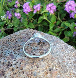 Platinum solitaire diamond estate ring - apx .35ct