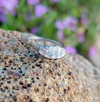 platinum 5 diamond estate band ring - apx .26ct tw