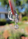 platinum old cut diamond lever back earrings c.1920's-1930's