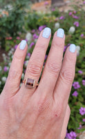 14k gold c.1930's Deco Agate ring