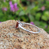 Platinum Pink Tourmaline & Diamond estate Ring