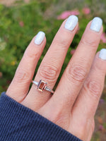Platinum Pink Tourmaline & Diamond estate Ring